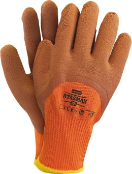RĘKAWICE ROBOCZE / OCIEPLANE / POMARAńCZOWO-BRĄZOWE / ROZMIAR: 10 - XL / RTASMAN_PBR 10 - 10 PAR