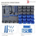 TABLICA ŚCIENNA Z POJEMNIKAMI NIEBIESKO-SZARA 44 ELEMENTY