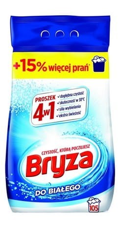 BRYZA 4W1 PROSZEK WHITE 6,825KG / 105 PRAń BRYZA 4W1 PROSZEK WHITE 6,825KG / 105 PRAń