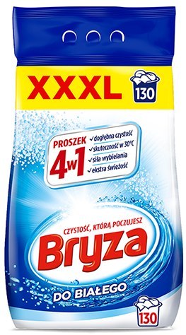 BRYZA 4W1 PROSZEK WHITE 8,45KG / 130 PRAń BRYZA 4W1 PROSZEK WHITE 8,45KG / 130 PRAń