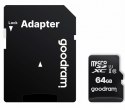 GOODRAM KARTA PAMIĘCI MICROSD 64GB CL10 UHS I + ADAPTER