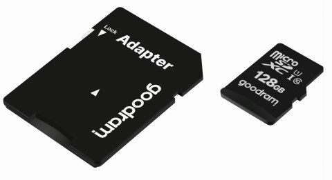 GOODRAM KARTA PAMIĘCI MICROSDXC 128GB CL10 UHS I + ADAPTER GOODRAM KARTA PAMIĘCI MICROSDXC 128GB CL10 UHS I + ADAPTER