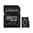 KINGSTON KARTA PAMIĘCI MICROSD 64GB CANvAS SELECT PLUS 100MB/S ADAPTER