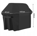 POKROWIEC NA GRILL OGRODOWY 147x61x122CM