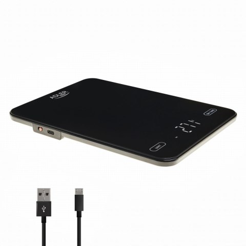 WAGA KUCHENNA 10 KG ŁADOWANA PRZEZ USB ADLER AD 3177B WAGA KUCHENNA 10 KG ŁADOWANA PRZEZ USB ADLER AD 3177B