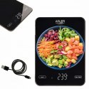 WAGA KUCHENNA 10 KG ŁADOWANA PRZEZ USB ADLER AD 3177B