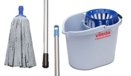 ZESTAW SUPERMOP WIADRO & WYCISKARKA + KIJ DO SUPERMOP + WKŁAD ANTYBAKTERYJNY SUPERMOP AG NIEBIESKI