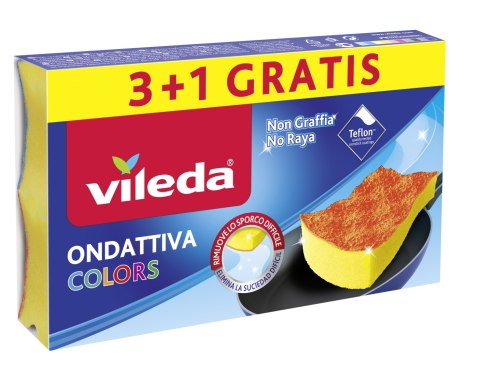 ZMYWAK VILEDA PUR ACTIvE COLORS 4 SZT. ZMYWAK VILEDA PUR ACTIvE COLORS 4 SZT.
