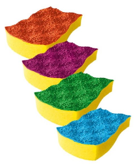 ZMYWAK VILEDA PUR ACTIvE COLORS 4 SZT. ZMYWAK VILEDA PUR ACTIvE COLORS 4 SZT.