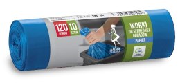 AZ WORKI DO SEGREGACJI ODPADÓW PAPIER 120L 10SZT NIEBIESKIE