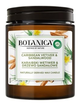 BOTANICA BY AIR WICK KARAIBSKI WETIWER & DRZEWO SANDAŁOWE/CARIBBEAN VETIvER & SANDALWOOD 205G ŚWIECZKA