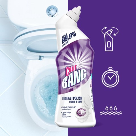 CILLIT BANG ŻEL DO TOALET - WYBIELANIE I DEZYNFEKCJA 750ML CILLIT BANG ŻEL DO TOALET - WYBIELANIE I DEZYNFEKCJA 750ML