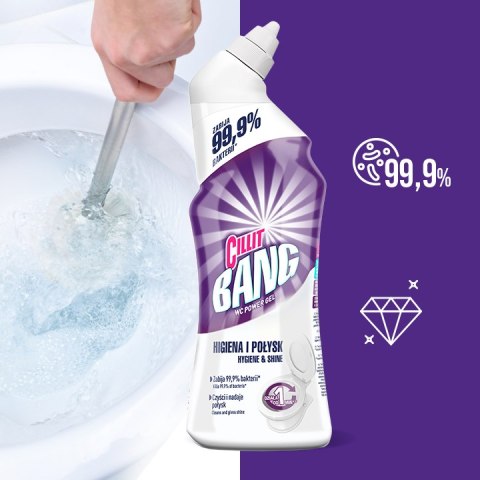 CILLIT BANG ŻEL DO TOALET - WYBIELANIE I DEZYNFEKCJA 750ML CILLIT BANG ŻEL DO TOALET - WYBIELANIE I DEZYNFEKCJA 750ML