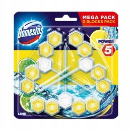 DOMESTOS POWER 5 LIME ZAWIESZKA DO TOALET 3 x 55G