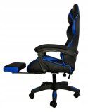 FOTEL BIUROWY OBROTOWY GAMINGOWY / CZARNO - NIEBIESKI / MALATEC