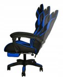 FOTEL BIUROWY OBROTOWY GAMINGOWY / CZARNO - NIEBIESKI / MALATEC