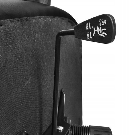 FOTEL BIUROWY SKÓRA EKO - CZARNY MALATEC