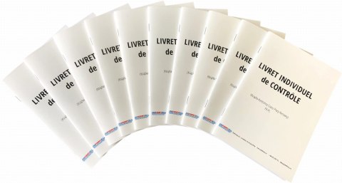 KSIĄŻKA CZASU PRACY KIEROWCY FRANCJA - LIVRET INDIVIDUEL DE CONTROLE - 30 SZT.