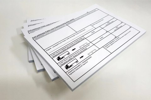 KWIT PALETOWY A5 100 KARTEK - SAMOKOPIUJĄCY - 10 KPL.