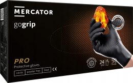 RĘKAWICE NITRYLOWE 50 SZT. GOGRIP BLACK (XL 9-10)
