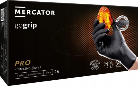 RĘKAWICE NITRYLOWE 50 SZT. GOGRIP BLACK (XL 9-10) RĘKAWICE NITRYLOWE 50 SZT. GOGRIP BLACK (XL 9-10)