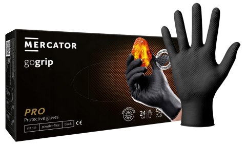 RĘKAWICE NITRYLOWE 50 SZT. GOGRIP BLACK (XL 9-10) RĘKAWICE NITRYLOWE 50 SZT. GOGRIP BLACK (XL 9-10)