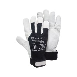 RĘKAWICE OCHRONNE TEKSON PRACTICAL 1252 SKÓRA KOZIA Z RZEPEM (10 - XL)