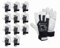 RĘKAWICE OCHRONNE TEKSON PRACTICAL 1252 SKÓRA KOZIA Z RZEPEM - 12 PAR (8 - M)