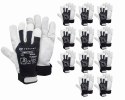 RĘKAWICE OCHRONNE TEKSON PRACTICAL 1252 SKÓRA KOZIA Z RZEPEM - 12 PAR (8 - M)