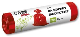 SP WORKI NA ODPADY MEDYCZNE LDPE 120L 20SZT