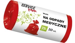 SP WORKI NA ODPADY MEDYCZNE LDPE 35L 20SZT
