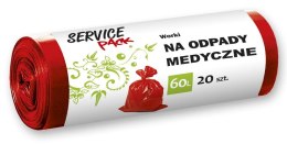 SP WORKI NA ODPADY MEDYCZNE LDPE 60L 20SZT