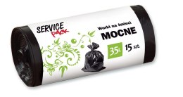 SP WORKI NA ŚMIECI MOCNE LDPE 35L 15SZT