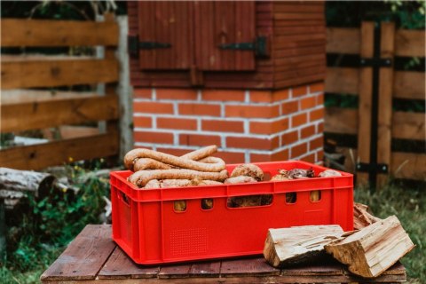 SKRZYNKA E2 - 600x400x200MM CZERWONA