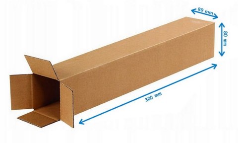 TUBA KARTONOWA 80x80x320MM 3W 400G/M2