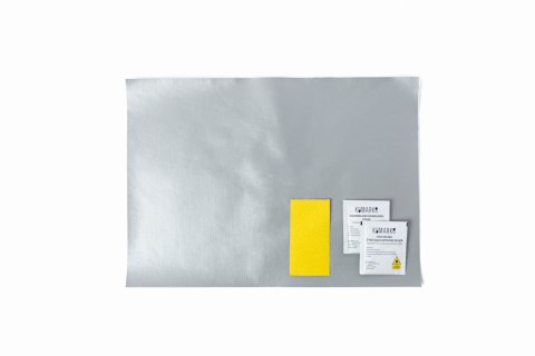 ZESTAW NAPRAWCZY DO ŁATANIA PLANDEK 45x32CM SREBRNY