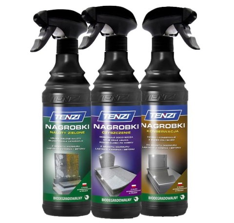 ZESTAW TENZI DO CZYSZCZENIA I KONSERWACJI NAGROBKÓW 3x600ML ZESTAW TENZI DO CZYSZCZENIA I KONSERWACJI NAGROBKÓW 3x600ML
