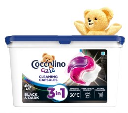 COCCOLINO CARE BLACK KAPSUŁKI 3W1 DO PRANIA CZARNYCH I CIEMNYCH TKANIN 45 PRAń