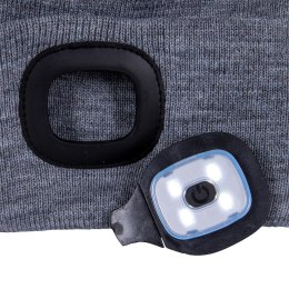 CZAPKA ZIMOWA LED Z WYMIENNĄ LATARKĄ REIS CZLED_S