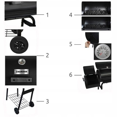 GRILL Z WĘDZARKĄ G5165