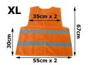 KAMIZELKA ODBLASKOWA POMARAńCZOWA (XL)