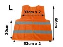 KAMIZELKA ODBLASKOWA POMARAńCZOWA (XL)