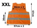 KAMIZELKA ODBLASKOWA POMARAńCZOWA (XL)
