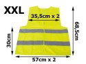 KAMIZELKA ODBLASKOWA ŻÓŁTA (XL)