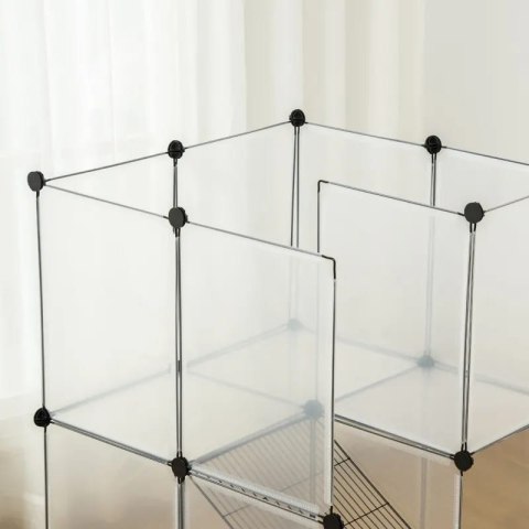 KOJEC PIĘTROWY DLA MAŁYCH ZWIERZĄT 140 CM x 70 CM x 90 CM PAKO D51-259