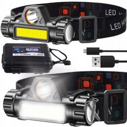 LATARKA CZOŁOWA LED USB L18371
