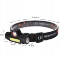 LATARKA CZOŁOWA LED USB L18371