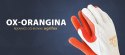 RĘKAWICE BRUKARSKIE / BIAŁO-POMARAńCZOWE / ROZMIAR: 10 - XL / OX-ORANGINA - 10 PAR