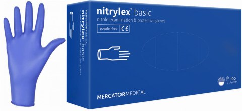 RĘKAWICE NITRYLOWE 100 SZT. NITRYLEx BASIC DARK BLUE - 10 KPL. (L 8-9) RĘKAWICE NITRYLOWE 100 SZT. NITRYLEx BASIC DARK BLUE - 10 KPL. (L 8-9)