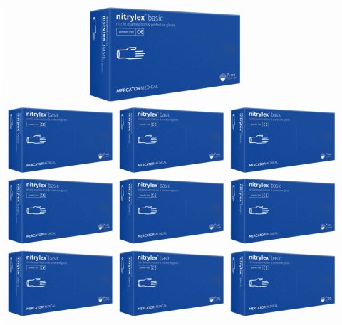 RĘKAWICE NITRYLOWE 100 SZT. NITRYLEx BASIC DARK BLUE - 10 KPL. (XS 5-6) RĘKAWICE NITRYLOWE 100 SZT. NITRYLEx BASIC DARK BLUE - 10 KPL. (XS 5-6)